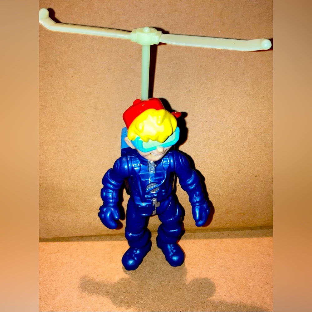 Burger King Kid Vid Windup Backpack Action Figure 4" - Working
